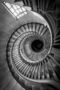 Hari̇kabi̇rev | Black-White Spiral Stair Model 1 | Framed Tempered Glass Table Single Vertical - 2