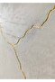 Hari̇kabi̇rev | Gray-Black-Gold Japan Kintsugi Combination | Framed Glass Table 2 Pieces Vertical - 2