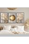 Hari̇kabi̇rev | Soft-White 3 Combination | Framed Tempered Glass Table 3 Pieces Vertical