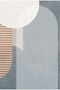Hari̇kabi̇rev | Red-White-Grey Abstract Model 1 | Framed Tempered Glass Table Single Vertical - 2