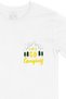 Lets Go Camping White T-Shirt with Pocket Logo Design - 2