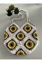 Handmade Women's Shoulder Bag with Sunflower Motif - 3