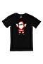 Happy Santa Claus New Year Black T-Shirt