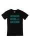 Black T-Shirt with Arranging Mixing Masters Pocket Logo Design