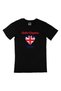London England Flag Heart Black T-Shirt