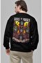 Unisex Guns N Roses Back Print Hoodless Sweatshirt, Oversize Rock Band Print Sweatshirt - 2