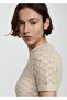 Short-sleeved perforated sweater - 5