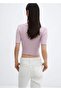 Striped Zipper Polo Shirt - 4