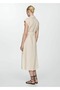 100% linen shirt dress - 4