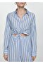Striped Shirt Overalls - 7