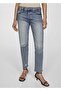Low Waisted Ripped Legs Girfriend Jean Trousers - 7