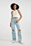 Women's Sleeveless T-Shirt White U0357Az/Wt32 - 3