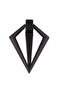Triangle Black 32 mm Handle Luxury Country Kitchen Furniture Cabinet Drawer Handle