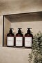 3-Piece Bath Set Shampoo Shower Gel And Hair Conditioner Plastic Bottle 500 ml