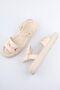 Beige Women's Sandals - Heeled, Buckle, New Season - 4