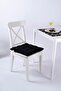 Daisy Pofidik Black Chair Cushion with Special 9-Stitch Lacing - 2