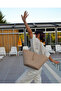 Jute Button Multicolor Women's Beach Bag Accessory Daily Casual Bag Natural Handmade Stylish Bag - 4