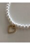 Zircon Heart Choker Necklace with Pearls - 3