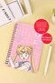 Moon Warrior Themed A5 Spiral School Notebook 50 Sheets 100 Pages - Ruled