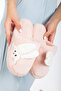 Women's Rabbit Figured Silent Sole Plush House Slippers