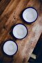 3 Piece 10cm Enamel Conical Plate Set, Breakfast Plate, Jam Bowl, Olives, Cheese Plate, Dowry, Gift - 5