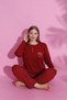 Seasonal Large Size Long Sleeve Polyviscose Pajamas Set - 2