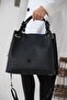 Large Size 31 Cm * 30 Cm 4 Compartments Suitable for Daily Use Tote Bag Women's Shoulder Bag 4067 Petrol - 5