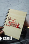Istanbul Themed Wooden Cover Notebook - Checkered Notebook - Agenda - School Notebook (A5 - 120 Pages)