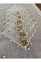 - Brown Presentation Napkin with Pearl Detail - 4