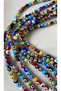 6mm Mixed Color Round Glass Evil Eye Beads String / 30 Pieces - 2