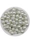 14 mm White Color Glass Pearl Beads, Jewelry Accessory Making Beads (50Gr,- Average 30 Pieces) - 2