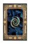 Yellow Border Detailed Patterned Navy Blue Shaped Antique Design Series Decorative Carpet Antique162 - 2