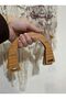 2 Pieces of Quality Wooden Bag Handle - Wooden Bag Handle - - 2