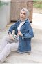 Double Pocket Women's Denim Jacket - 2