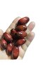 30 Mm Claret Red Oval Wooden Beads - 12 Pieces - 2