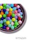 100 Pcs 10mm Mixed Color Fine Hole Acrylic Beads in Pastel Shades - 2