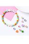 Letter Beads, 4x7 Mm Flat Black Letter Beads on White (200 Pieces) - 5
