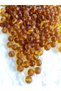 8mm Honey Foam Round Glass Beads - Jewelry Beads - 50 Pieces -
