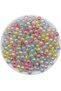 25gr 8mm Ribbed Mixed Colored Acrylic Beads with Beads Inside,(25gr, - Average 50-60 Pieces)