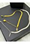 Letter Detailed Steel Italian Chain (Pair Bracelet)