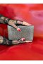 Anthracite Stone-Finished Evening Dress Bag - 4
