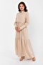 فستان نسائي صيفي بيج اللون مزين بأزرار مصنوع من الفيسكوز بنسبة 100% 1106 - 7