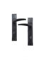 Brawo Mirrored Black Interior (BATHROOM-WC) Door Handle Back and Front (1 DOOR) Left