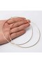 Large Size Gold Color Hoop Earrings - 2