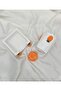 Desktop 3D Pineapple Patterned Concrete Office Set Orange - 2