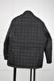 Men's Black Quilted Jacket Coat Parquet - 3