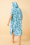 Beach Vibes Pattern Adult Surfing Summer Poncho Hooded Beach Towel Beach Dress - 5