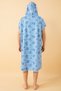 Anchor Pattern Adult Surf Summer Poncho Hooded Beach Towel Beach Dress - 5