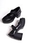 BİZA Black Matte Thick Platform Heeled Mary Jane Casual Shoes Features - 2