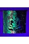 Buddha in the Cosmos / Glow in the Dark Wall Cloth Tapestry with Uv Activated Neon Blacklight